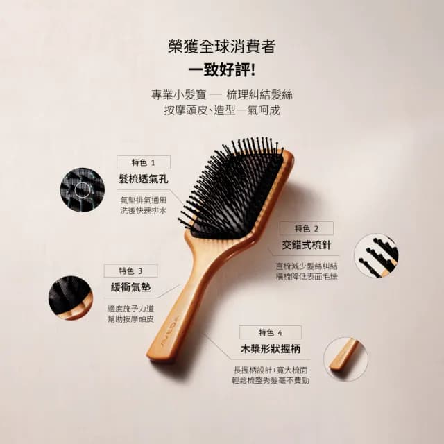 【AVEDA】隨行按摩梳bliss限定款