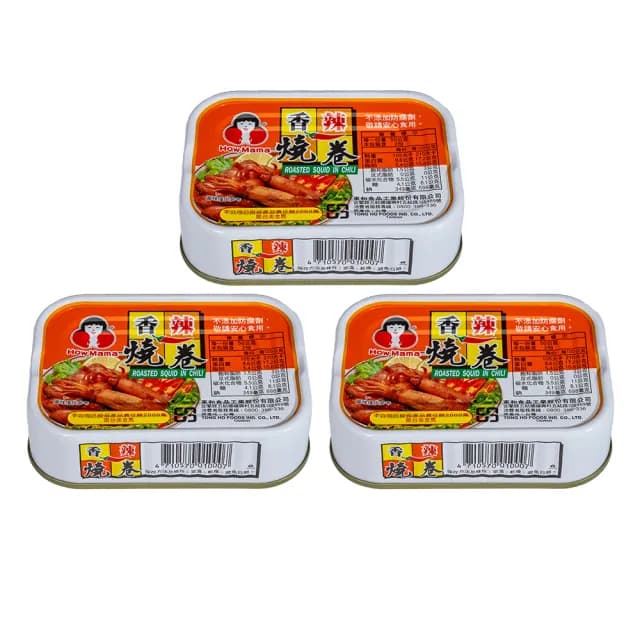 【東和食品】香辣燒卷100g*3罐(好媽媽的味道/送禮推薦)