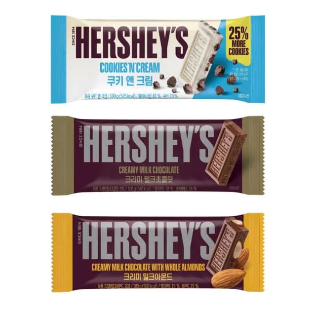 【Hersheys 好時】牛奶巧克力片裝100g(巧克力)