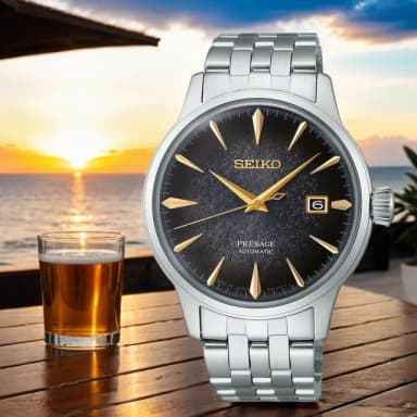 【SEIKO 精工】Presage 限量調酒師 STAR BAR 機械錶 40.5mm 禮物 送禮 推薦(SRPK93J1/4R35-06J0D)
