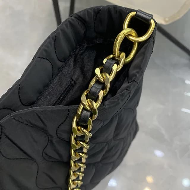 【KT DADA】情人節禮物 鏈條包 尼龍包 斜背包 隨身小包 菱格鏈條包 子母包 包包 大容量 小香風包包 小眾包