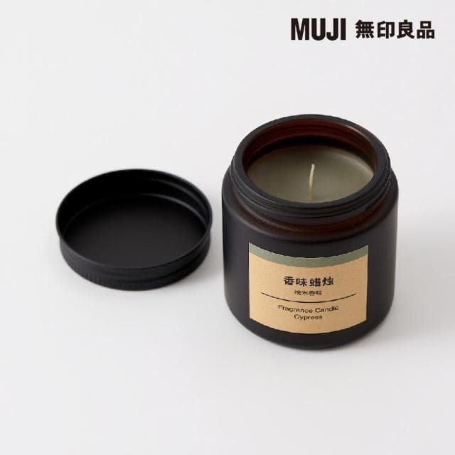 【MUJI 無印良品】芬香蠟燭.檜木香味/85g
