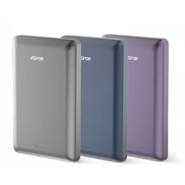 【ASPOR】A382 金屬超薄款/10000mAh/PD 20W/15W磁吸式無線閃充行動電源