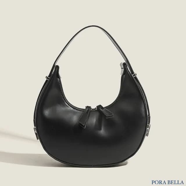 【Porabella】簡約休閒 月牙純色手拎包腋下包 ins風 送女友 情人節禮物首選 Backpack Bags