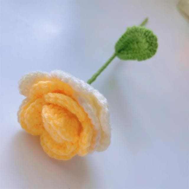 【TBCC】手工鉤編陽光明媚的玫瑰、向日葵和泡芙花束 - 華麗的金色和橙色(畢業生日康復紀念老師禮物)