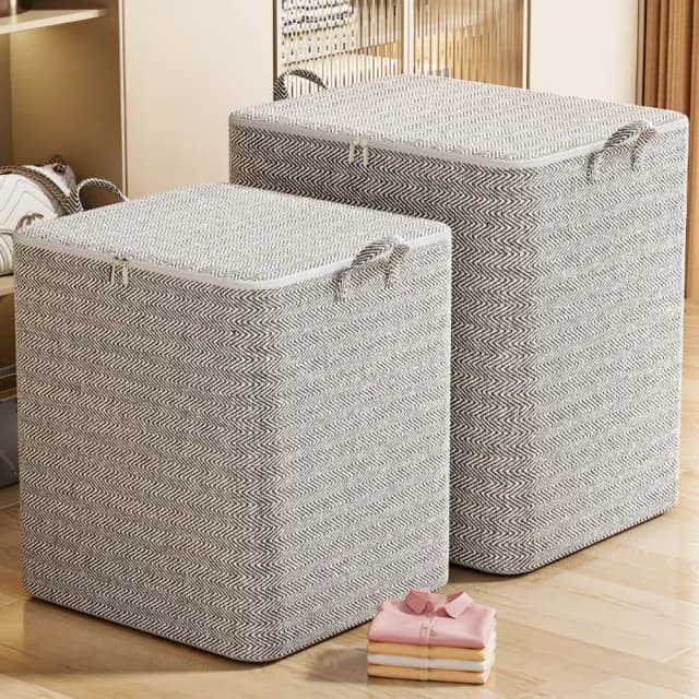 【Trileen】巨無霸灰箭頭收納箱 搬家百納箱 玩具被子儲物箱 衣櫃衣物整理盒箱 手提置物箱 交換禮物