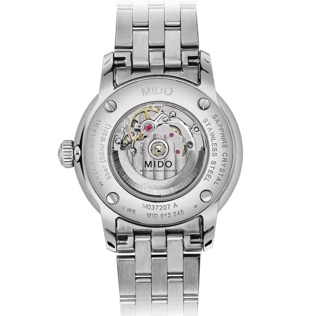 【MIDO 美度】官方授權 Baroncelli 永恆系列 午夜藍 機械女錶-30mm 手錶 禮物 推薦(M0372071104101)