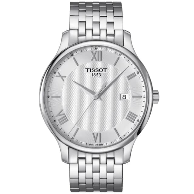 【TISSOT 天梭】TRADITION系列 經典羅馬石英腕錶 畢業禮物 送禮 推薦(T0636101103800)