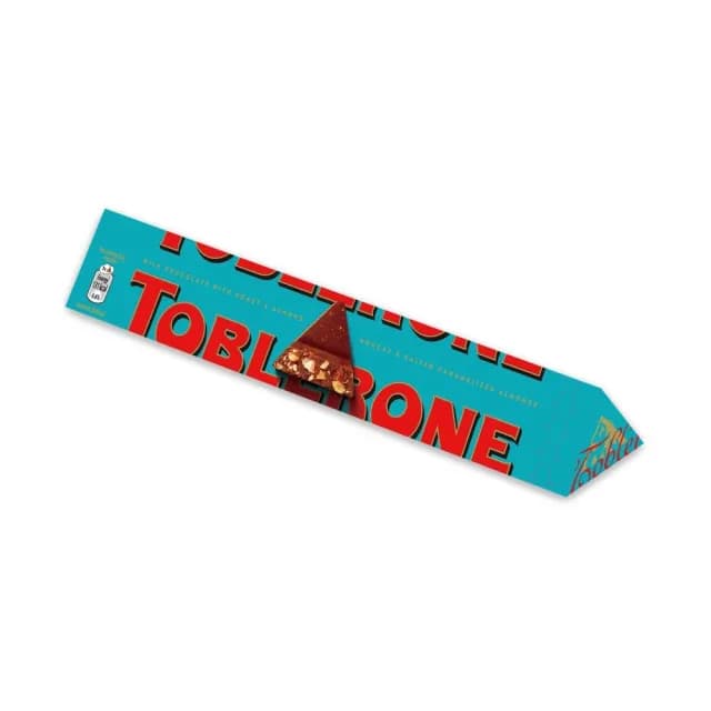 【TOBLERONE】瑞士三角 巧克力脆杏仁口味 100g/條(瑞士百年品牌)