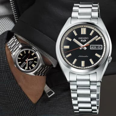 【SEIKO 精工】5 Sports系列 SNXS 復古風 機械腕錶 母親節 禮物 推薦(SRPK89K1/4R36-15M0D)