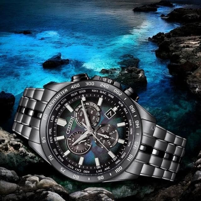 【CITIZEN 星辰】宇宙幻彩 光動能 電波錶 男錶 禮物 推薦(CB5878-56E)