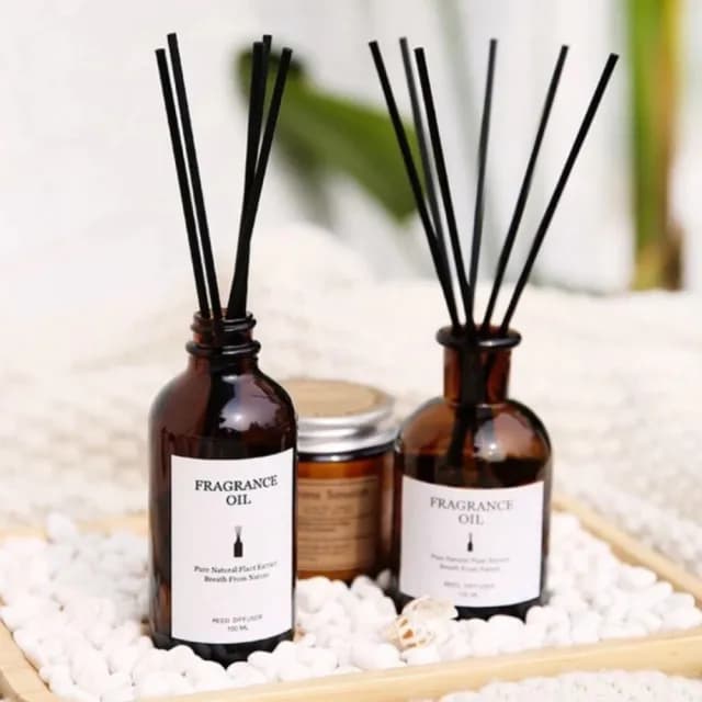 【FRAGRANCE】法式精油茶色擴香瓶-小口徑100ml(交換禮物 聖誕禮物)