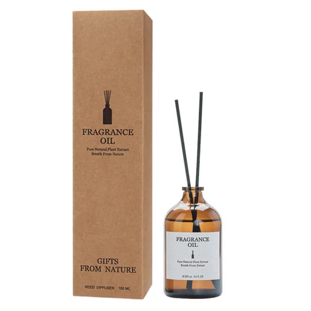 【FRAGRANCE】法式精油茶色擴香瓶-小口徑100ml(交換禮物 聖誕禮物)