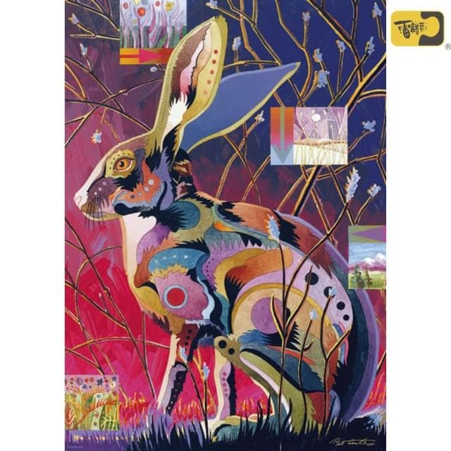 【雷諾瓦】野兔/Precious Animals/1000片拼圖/HEYE(桌遊/益智/裝飾/送禮/禮物/療癒)