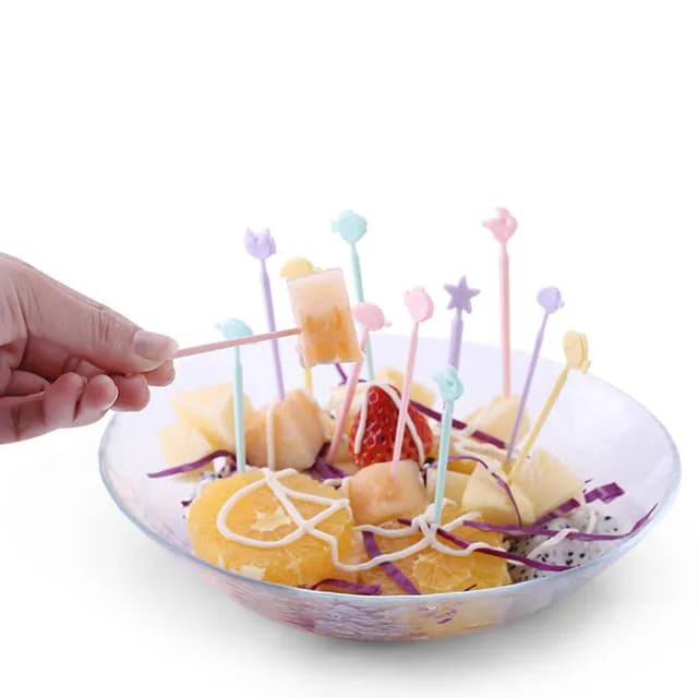 【美好餐廚】日式可愛動物造型水果叉子-20入罐裝(小叉子 蛋糕叉 牙籤 甜點叉 露營餐具 野餐 派對必備)