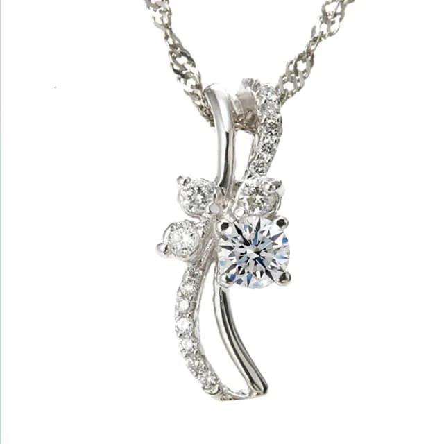 【DOLLY】0.30克拉 天然鑽石完美車工18K金鑽石項鍊-011(母親節 長輩送禮 交換禮物首選)