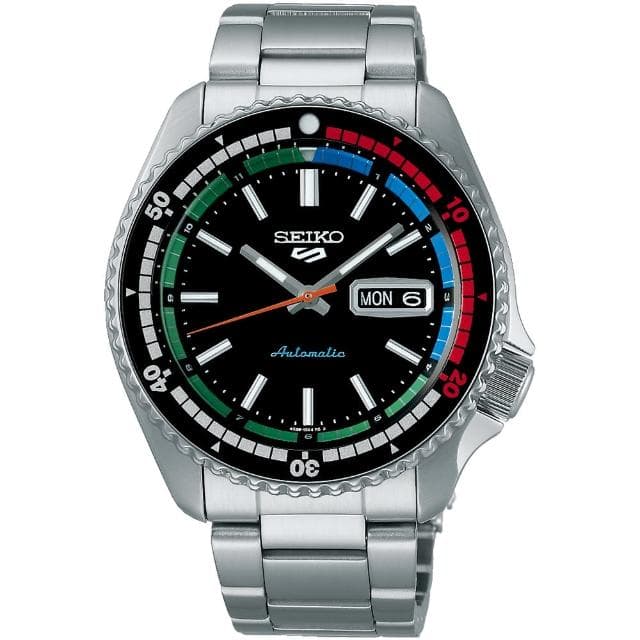 【SEIKO 精工】5 Sports 55周年 復刻1969 SKX現代詮釋版機械錶 情人節 禮物(4R36-15D0D/SRPK13K1)