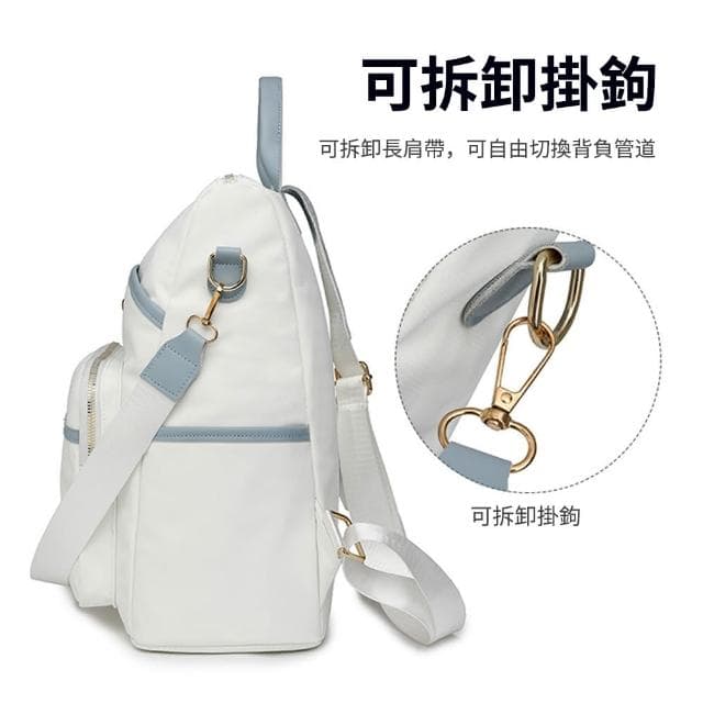 【samore】母親節禮物 韓版軟皮女雙肩包 學生書包 潮流旅行包 防盜後背包 防潑水防盜包 出國側肩包 交換禮