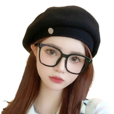 【斜戴專門】韓版質感羊毛小臉貝蕾帽(一秒有型 細膩羊毛 大頭圍可 貝雷帽子 秋冬 毛帽 穿搭配件 禮物)