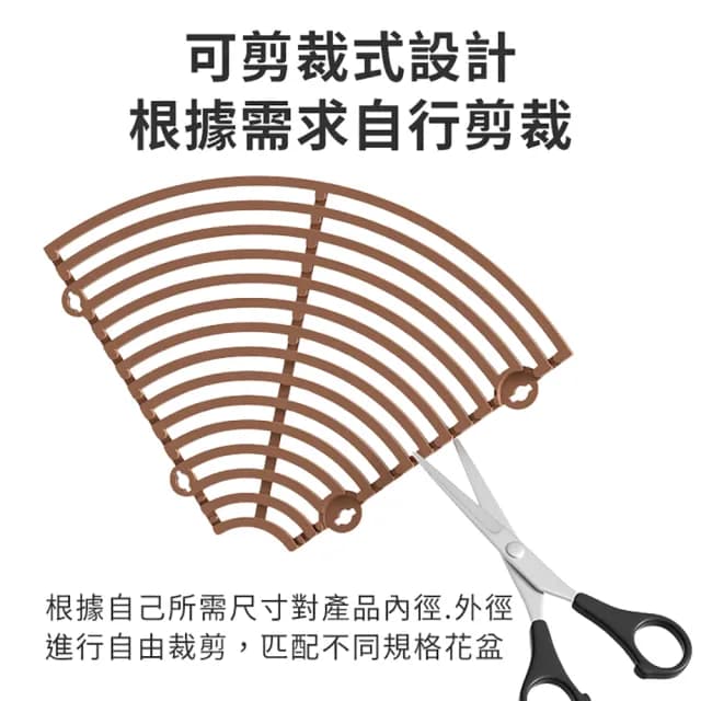 【JOHN HOUSE】花盆護土蓋 鏤空固土蓋 防倒出護土網 盆栽植物根部保護網罩(中號圓形)