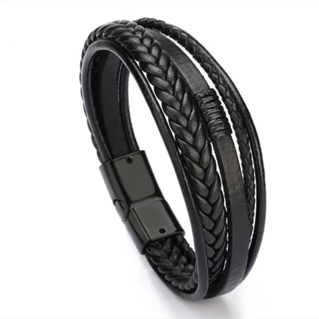 【Penny珮妮】歐美男款手工編織皮繩手鍊(2色可選/生日禮物/情人節/交換禮物/送男友)