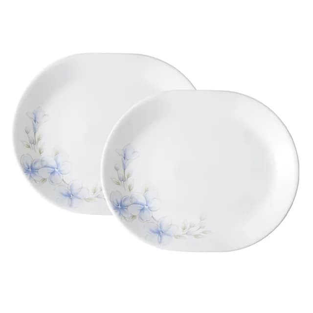 【CorelleBrands 康寧餐具】春晨藍花2件式腰子盤組