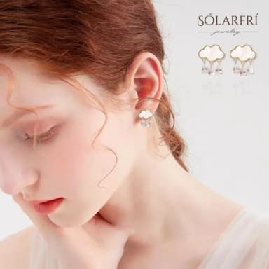 【SOLARFRi】銀針耳環｜優選親膚材質配戴舒適 附品牌禮盒包裝(閨蜜情人女友母親老婆禮物)