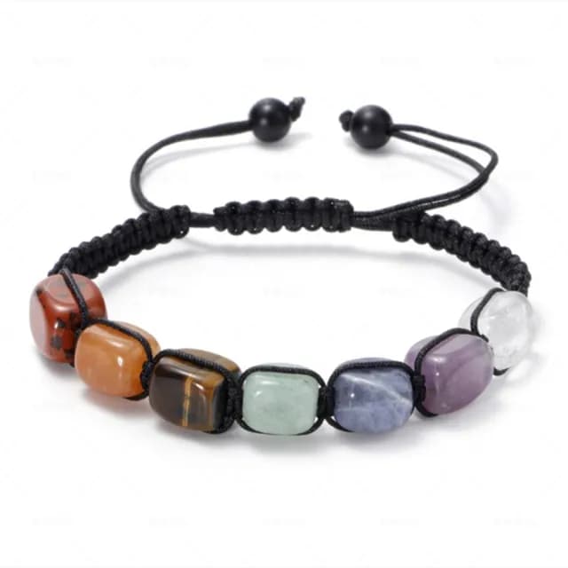 【Penny珮妮】歐美虎眼石老黃玉瑪瑙混色編織手鍊(交換禮物/送女友/送閨蜜/生日禮物/情人節/送男友)