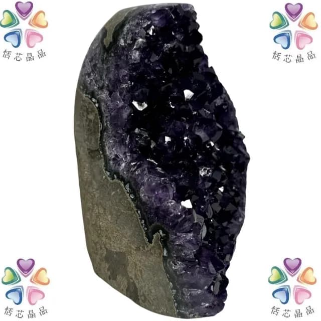 【恬芯晶品】K19頂級烏拉圭帝王紫水晶開運招財(辦公室消磁淨化風水財運財位招貴人紫晶鎮禮物補財庫)