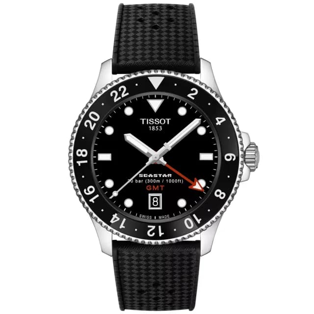 【TISSOT 天梭】SEASTAR1000海星系列 GMT潛水腕錶 畢業禮物 送禮 推薦(T1208521705100)