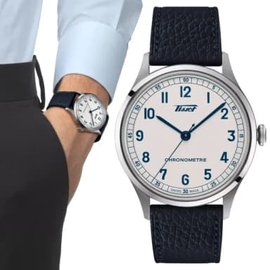 【TISSOT 天梭】HERITAGE 1938 COSC認證 機械腕錶 母親節 禮物 推薦(T1424641603200)