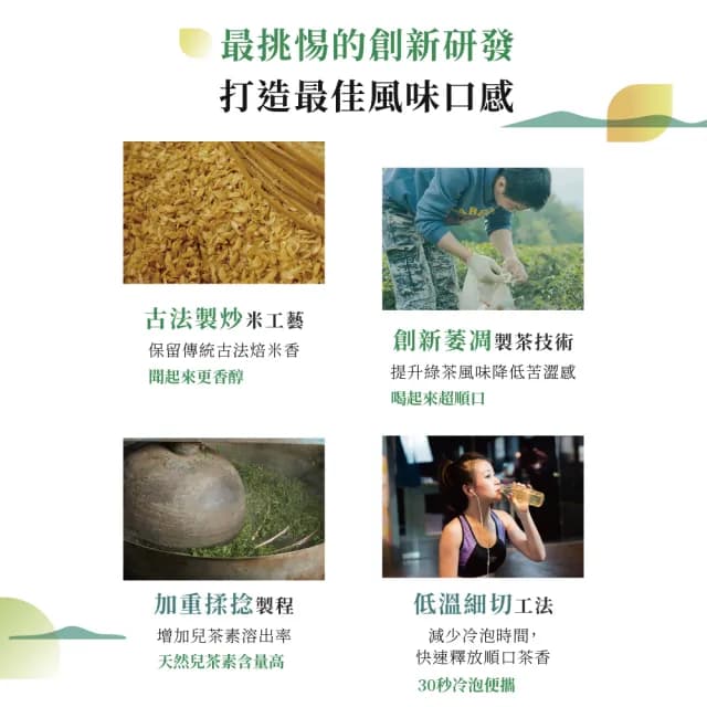 【發現茶】玄米兒茶素綠茶50包x1盒(mo獨家/米香濃郁/回甘溫潤/促進新陳代謝/30秒冷泡茶/茶包)