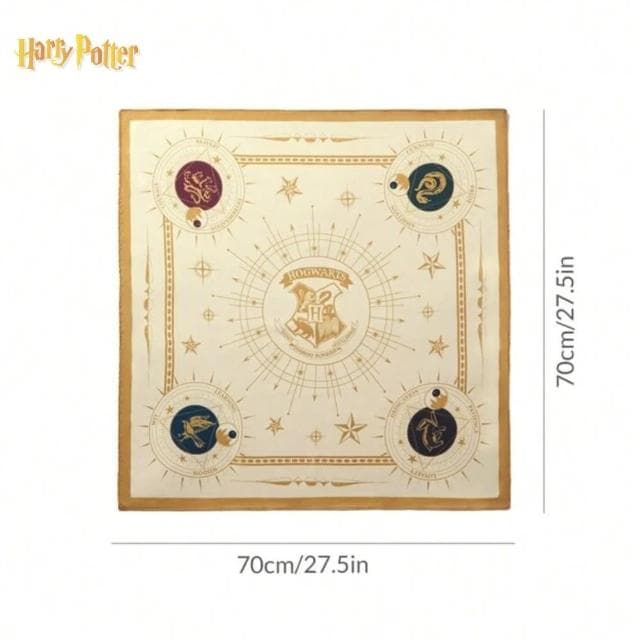 【Harry Potter 哈利波特】高級絲緞印花絲綢領巾絲巾圍巾包包綁帶(女友閨蜜情人老婆母親生日交換聖誕禮物)