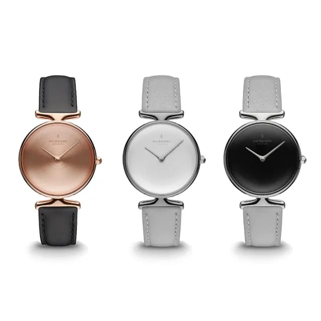 【Nordgreen 官方直營】Unika 柔和之美女錶 指針皮革錶帶(均一價 多款任選)