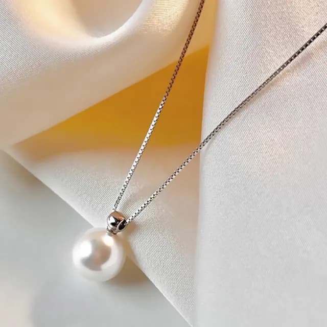 【貴氣升級】高級感S925純銀輕奢珍珠鎖骨鍊(單珠 洋裝 百搭 毛衣鏈 頸鍊 短鍊 配件 項鍊 女 生日禮物)