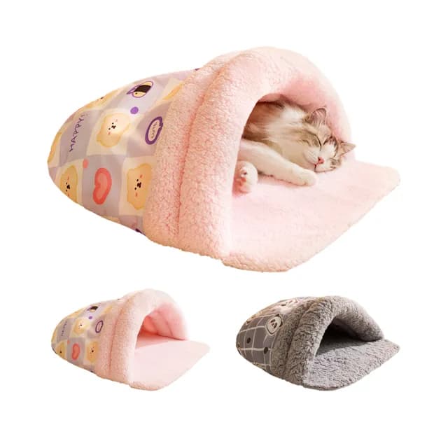 【kingkong】冬季半封閉保暖寵物窩 貓窩狗窩 貓床(交換禮物)