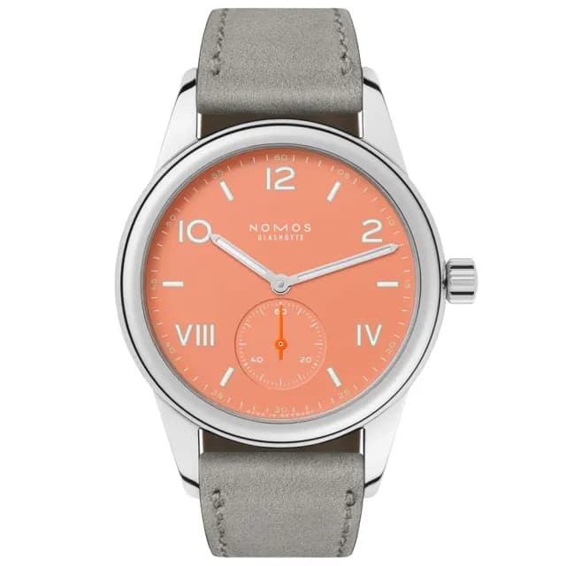【NOMOS】Club系列 手動上鍊 小秒針 時尚機械腕錶 畢業禮物 送禮 推薦 36mm(714.GB)