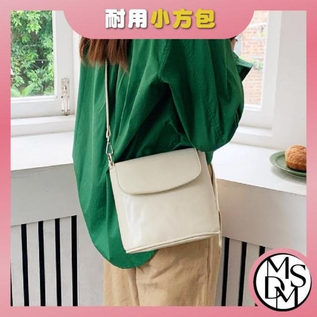 【MDMS】質感 單肩 百搭 耐用 時尚 休閒 斜跨包 小方包 水桶包 小包包 簡約 純色 側背包 斜背包