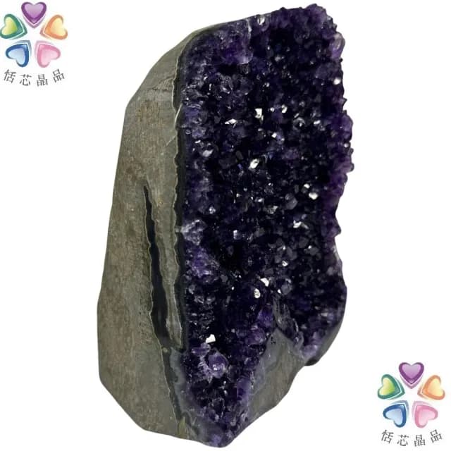 【恬芯晶品】K22頂級烏拉圭帝王紫水晶開運招財(辦公室消磁淨化風水財運財位招貴人紫晶鎮禮物補財庫)