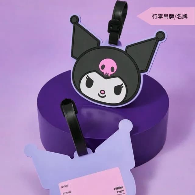 【栗子洋行】酷洛米票卡悠遊卡夾零錢包行李牌吊牌三麗鷗(女孩 孫女兒童 女友 生日禮物 過年 新
