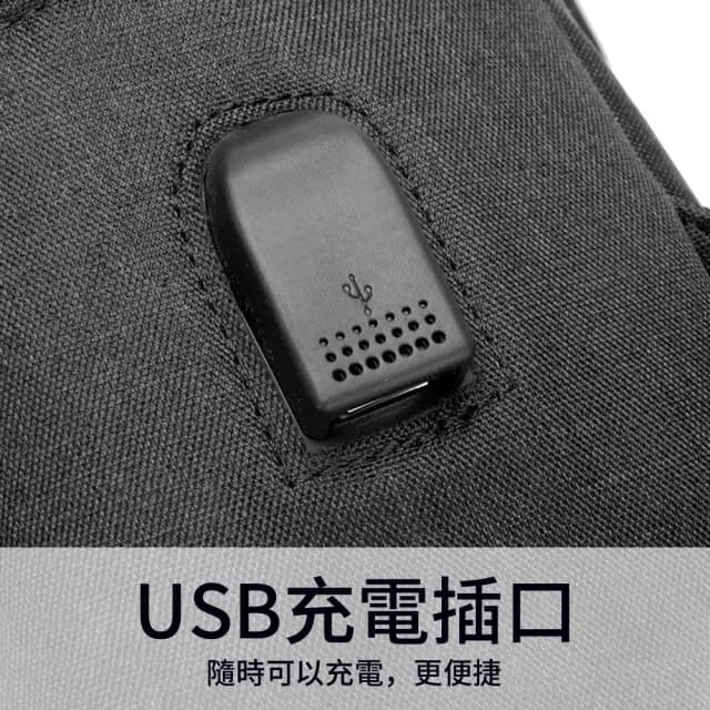 【samore】男士商務雙肩背包 休閒戶外學生書包 電腦筆電雙肩包 後背包 旅行包 USB接口 交換禮物