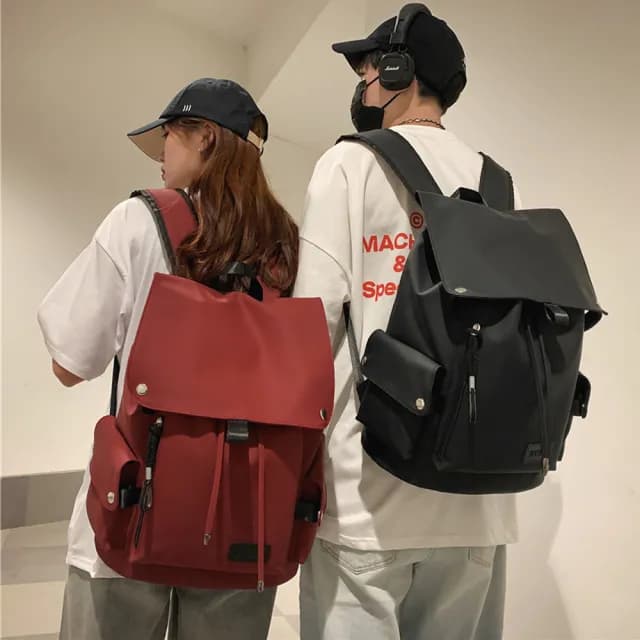 【samore】父親節禮物 日系大容量雙肩包 休閒旅行電腦後背包 防潑水 學生書包 大學生通勤包 男女適用 防水