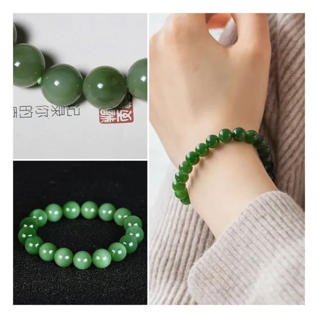 【LEESA】情人節禮物 微貓眼款\珠連富貴手串\佛珠\和田玉手串\碧玉手鐲\招財手鍊\保平安\文玩佛珠\串珠手鍊