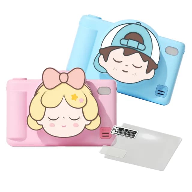 【esoon】ESOONKIDS VX II 兒童相機 4900萬畫素 WiFi 雙鏡頭 3吋觸控螢幕(單機/生日禮物/支架)