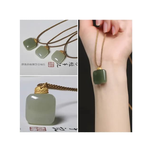 【LEESA】情人節禮物 和田玉項鍊\佛牌項鍊\玉項鍊\寶石項鍊\項鍊\吊墜項鍊\簡約百搭\招財項鍊\開運項鍊\禮 