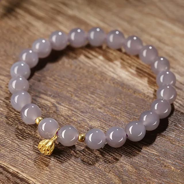 【LEESA】雙11 煙紫手珠\和田玉手串\玉手鍊\玉珠手串\手串\手鍊\佛珠\吊墜手串\開運手鍊\手飾\k