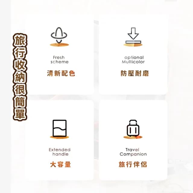 【出國旅行】手提小行李箱防壓化妝品收納包(隨身攜帶 大容量 鬆緊帶固定 小化妝箱 分裝袋 保養品防摔)