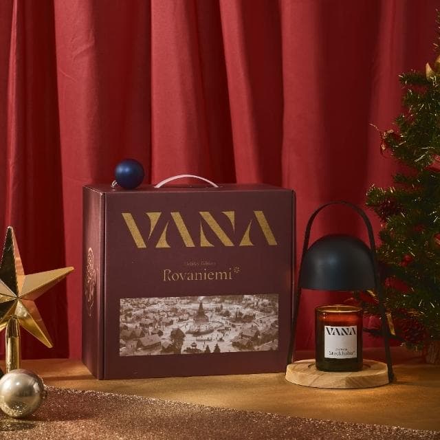 【VANA】聖誕村北歐圓頂款香氛融蠟燈禮盒(2款任選)