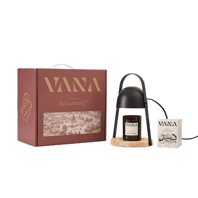 【VANA】聖誕村北歐圓頂款香氛融蠟燈禮盒(2款任選)
