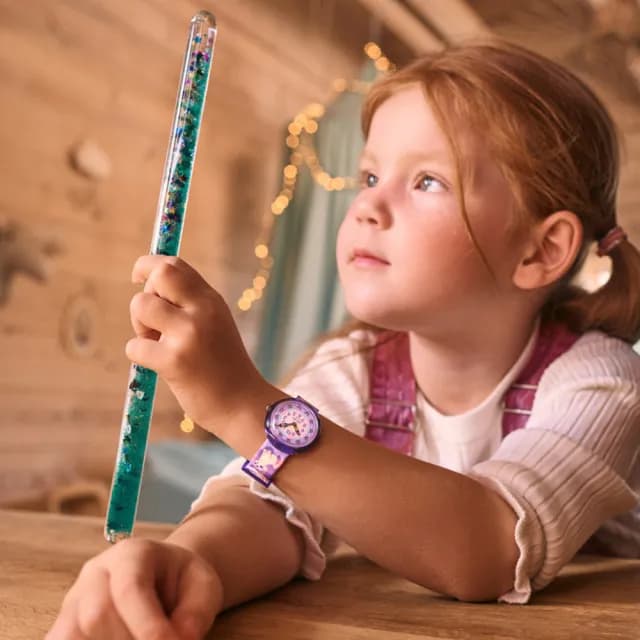 【Flik Flak】兒童手錶 COSMICAT /靜音無秒針/兒童禮物/安全防水/瑞士製造 FBNP233(31.85mm)